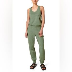 Sweaty Betty Olive Green Racerback Jumpsuit 🫒💚